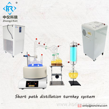 Vacuum Short path distillation with alcohol recovery